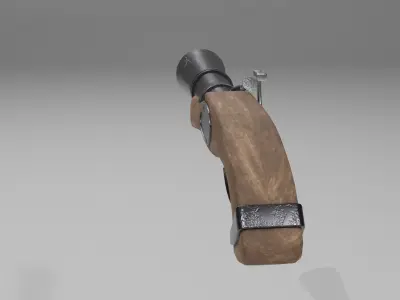 Common Pirate Pistol Low-poly 3D model