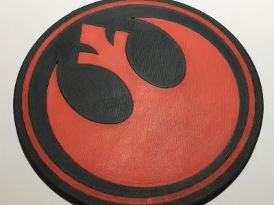 Emblem of the Rebel Alliance Coaster Free 3D print model