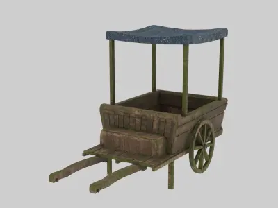Medieval Carts Low-poly 3D model purchase