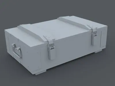 WW2 Soviet hand grenade crate - military box Low-poly 3D model