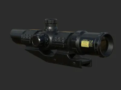 Weapon - Scope - 10 - TacticalCraftsman Low-poly 3D model