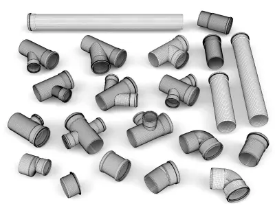 Sewer pipes vol 03 3D model