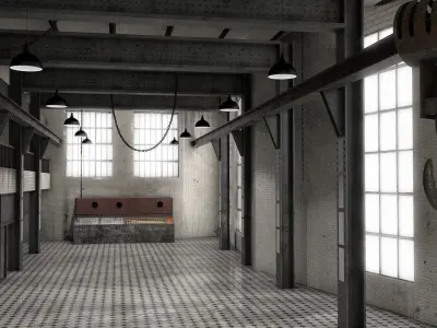 Abandoned Power Plant 3D model