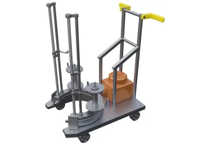 Automatic rope winding 3D model