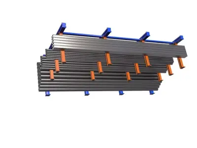 Cantilever Racking System 3D model purchase