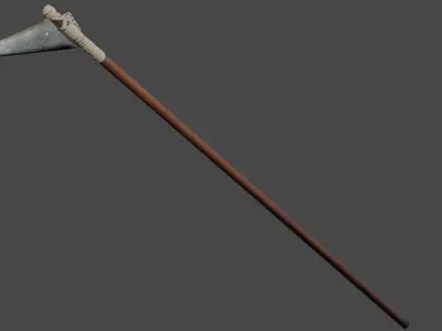 Giao thoi ky Dong Son spear Low-poly 3D model