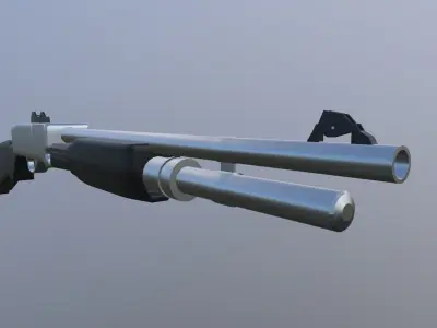 New Benelli M3 Shotgun Low-poly 3D model