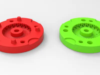 Mold for diecast military truck tire 5 Scale 1 to 25 3D print model