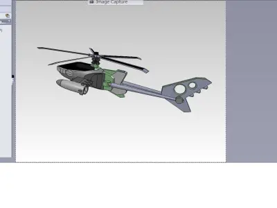 STICK HELICOPTER Free 3D model