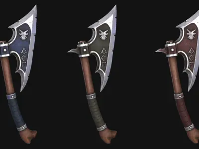 Axe Ironjaw Low-poly 3D model