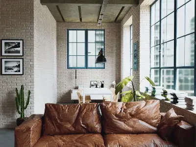 Industrial Living Interior  3D model