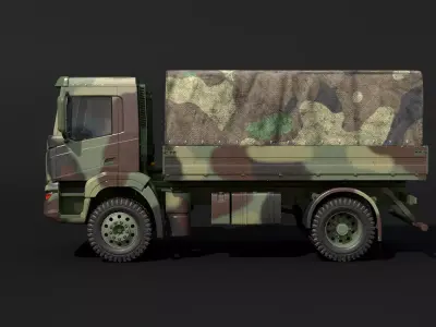 Generic Military Camo Truck 3D model