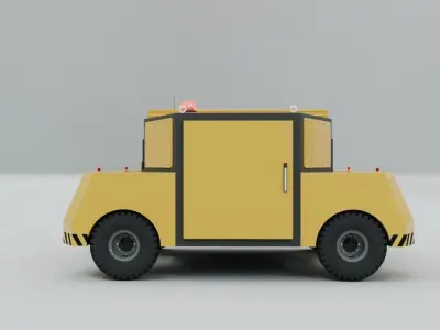 Electric Maneuver-Shunting Vehicle - Railway and Road 3D model