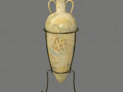 vase set greek Low-poly 3D model