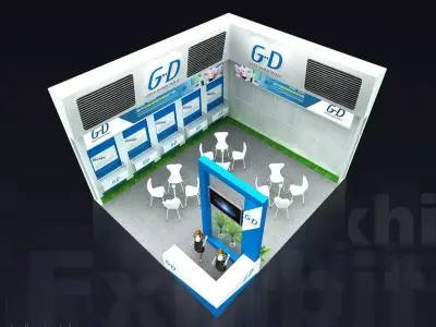Exhibition - Area -7X6-3DMAX2010-025 3D model