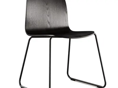 Muuto Visu Wide Chair Sled Base 3D model