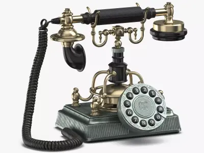 Retro Phone 3D model
