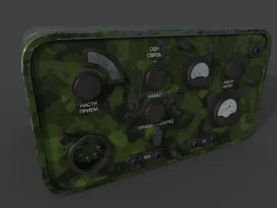 Radio Military North Low-poly 3D model