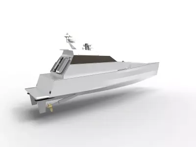 Fast Patrol  Boat  thunderchild 3D model