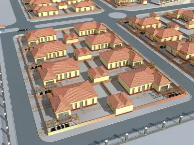 Villa city 3D model