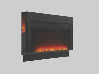 Electric fireplace model 3D model