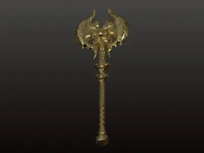 Weapon high poly 3D print model