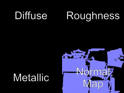 Blue Rusty Shipping Container Model Pack for D Environments a... Low-poly 3D model
