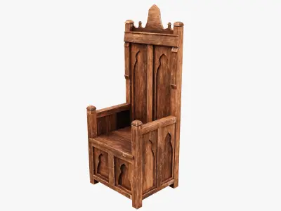 Medieval Rustic Low-poly 3D model