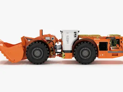 Underground Mining Loader LH621i Rigged 3D model