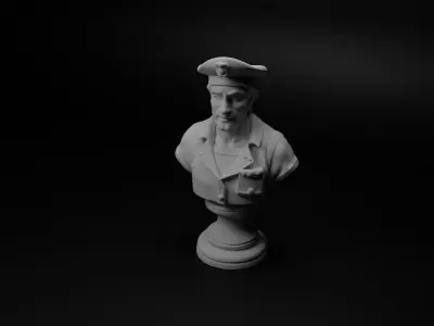 Portuguese Sailor Bust Chess 3D print model
