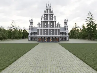 OLD CHURCH 3D model purchase