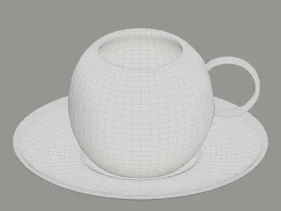 Turkish coffee cup 3D model