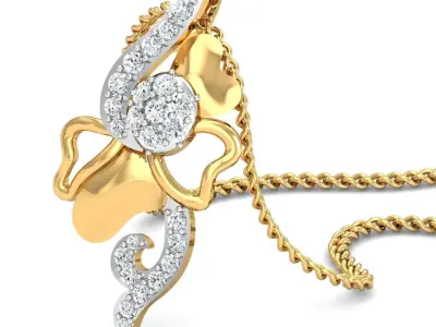 Heart Women Pendant 3dm STL FBX OBJ Render Details 3D print model