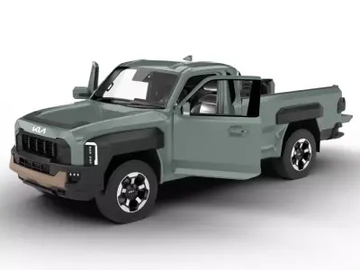 Kia Tasman Single Cab 2026 HQ 3d model 3D model