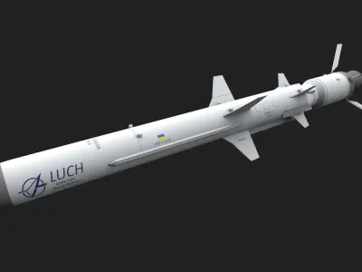 R-360 Neptune cruise missile Low-poly 3D model