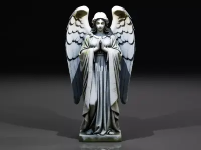 Graveyard Cemetery Pack Low-poly 3D model