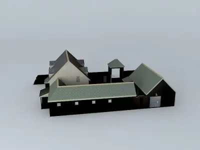 Farmhouse Complex Free 3D model