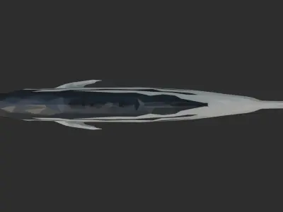 Low Poly Striped Bass Low-poly 3D model