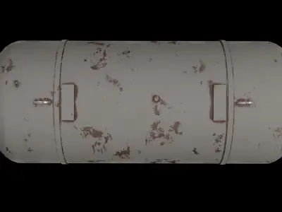 Rusty Metal Cistern - Game Ready  Low-poly 3D model