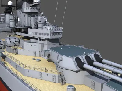 USS Missouri Free 3D model