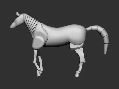 Horse scifi 3d print  3D model