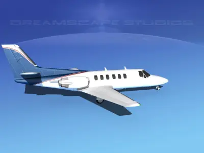 Cessna C550 Citation II V12 3D model