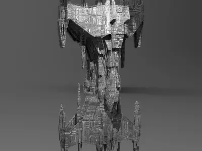 Mars Mining Tower Base 3 3D model
