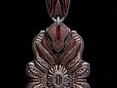 Engraved Antique Bracelet  3D print model