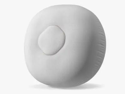 Deployed Steering Wheel Airbag Cushion 3D model