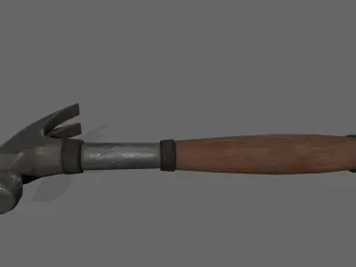 Hammer Low-poly 3D model 23
