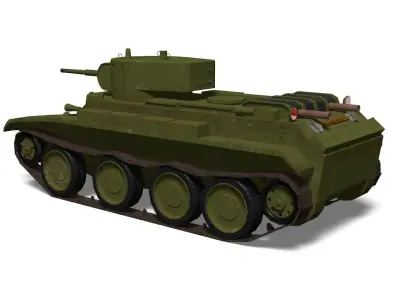 BT-7 light tank 3D model