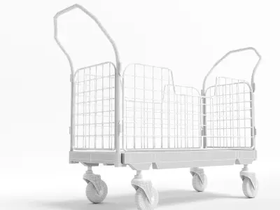 Transport trolley 3D model purchase
