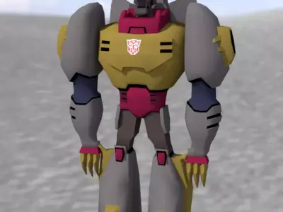 Jurassic Robot - Low poly 3D model