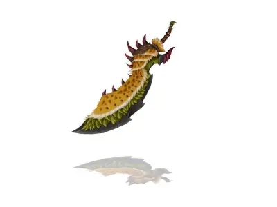 Beast Hunter Greatsword Low-poly 3D model